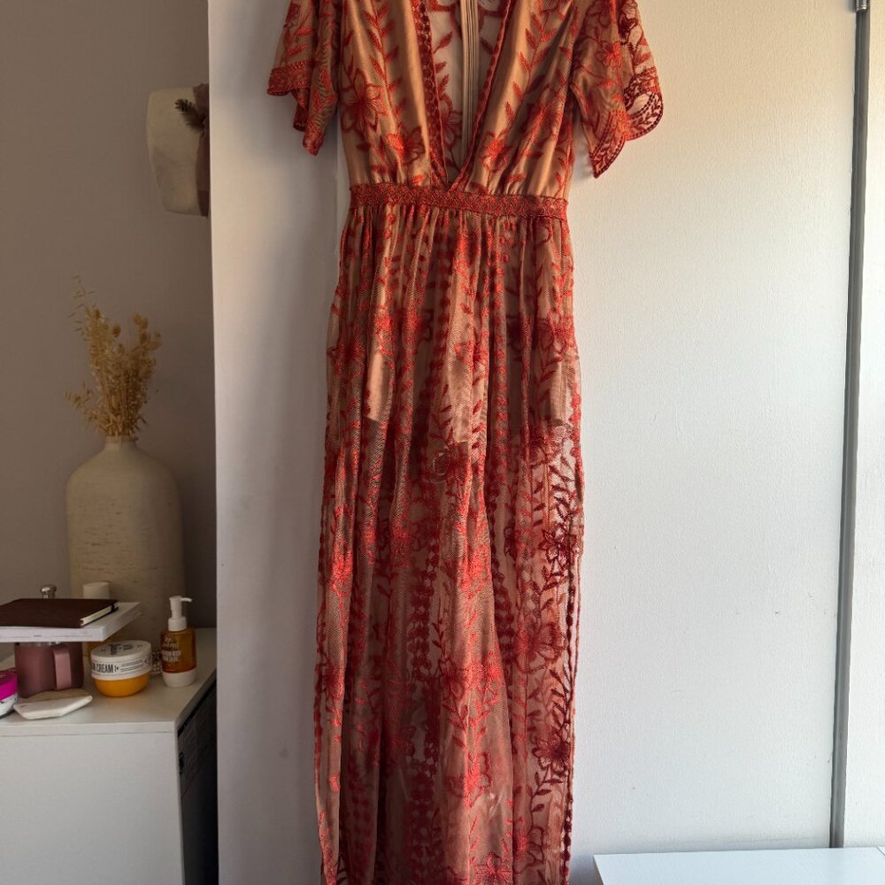 Honey Punch Lace Dress/Romper, Size XS